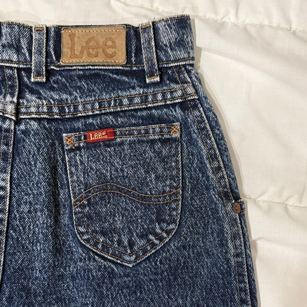 Vintage Lee Denim Acid Wash Skirt - Picture 2 of 5